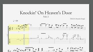 Knockin' On Heaven's Door - Solo 2 I GuitarTrack Standard Tuning 120bpm