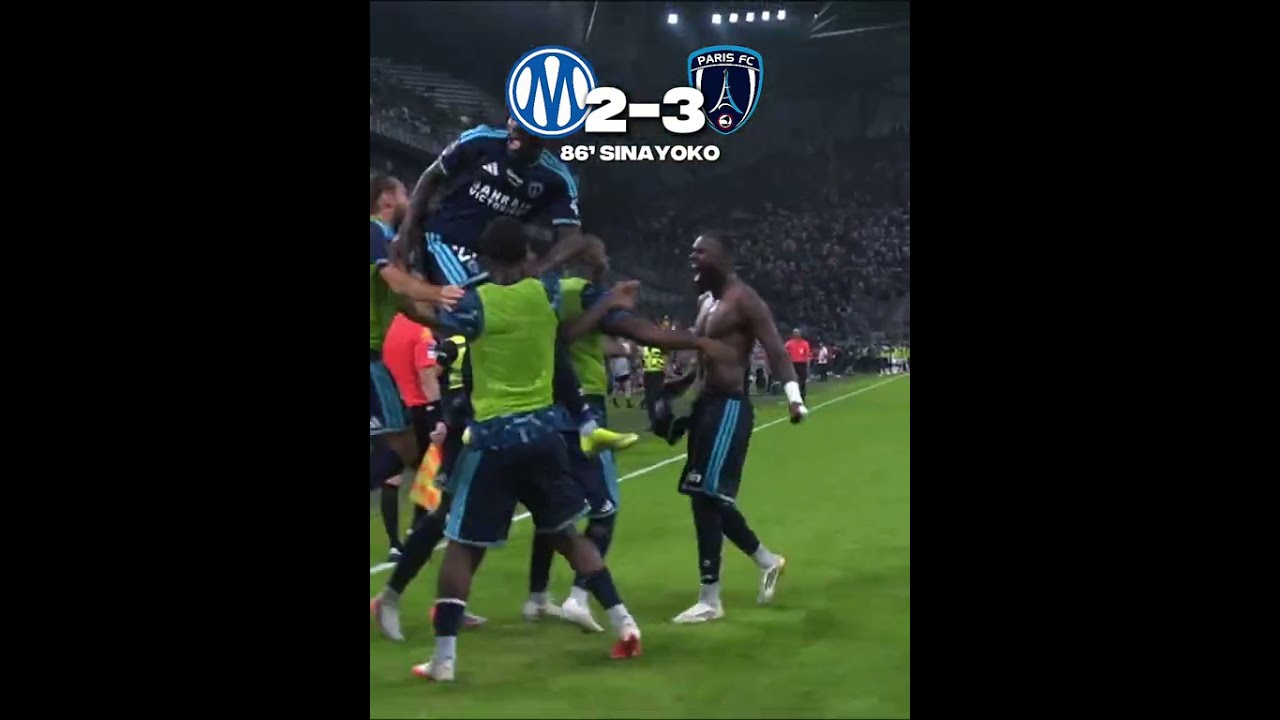 OM vs Paris FC highlights 👀🔥#football #ligue1 #sports #soccer #footballshorts #om #shorts #skills