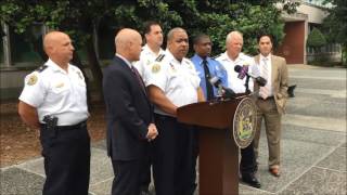 Chief Harrison announces arrest in string of Uptown armed robberies