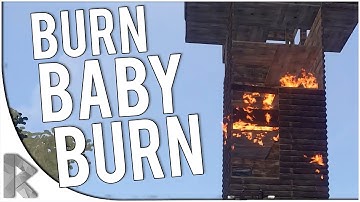 INCENDIARY  ROCKET + WOOD TOWER = FUN - Rust Gameplay (S3P16)