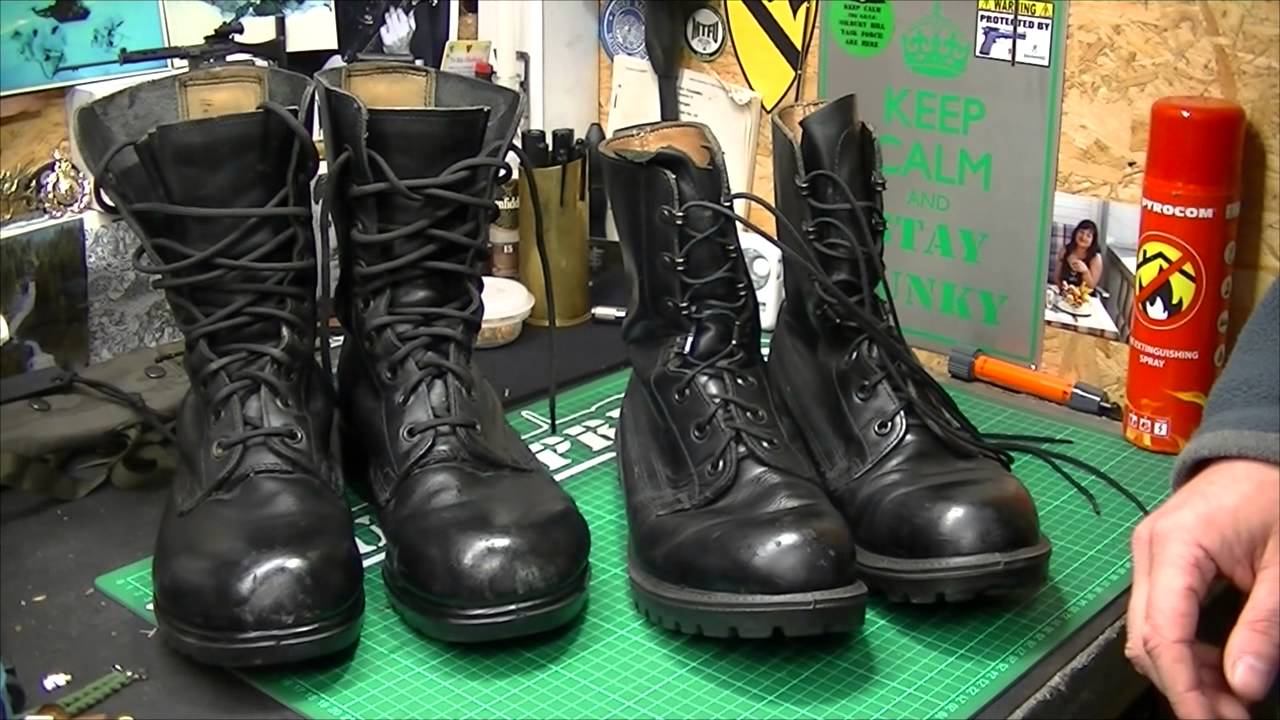 British Army Boots 80 S V Later Versions Youtube