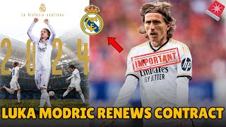 Details 🚨LAST MINUTE! LUKA MODRIC RENEWS CONTRACT: REAL MADRID'S MIDFIELD MAESTRO COMMITS TO ANOTHER YEAR Update