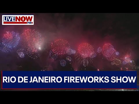 New Years Eve fireworks 2023: Rio de Janeiro beach show | LiveNOW from FOX