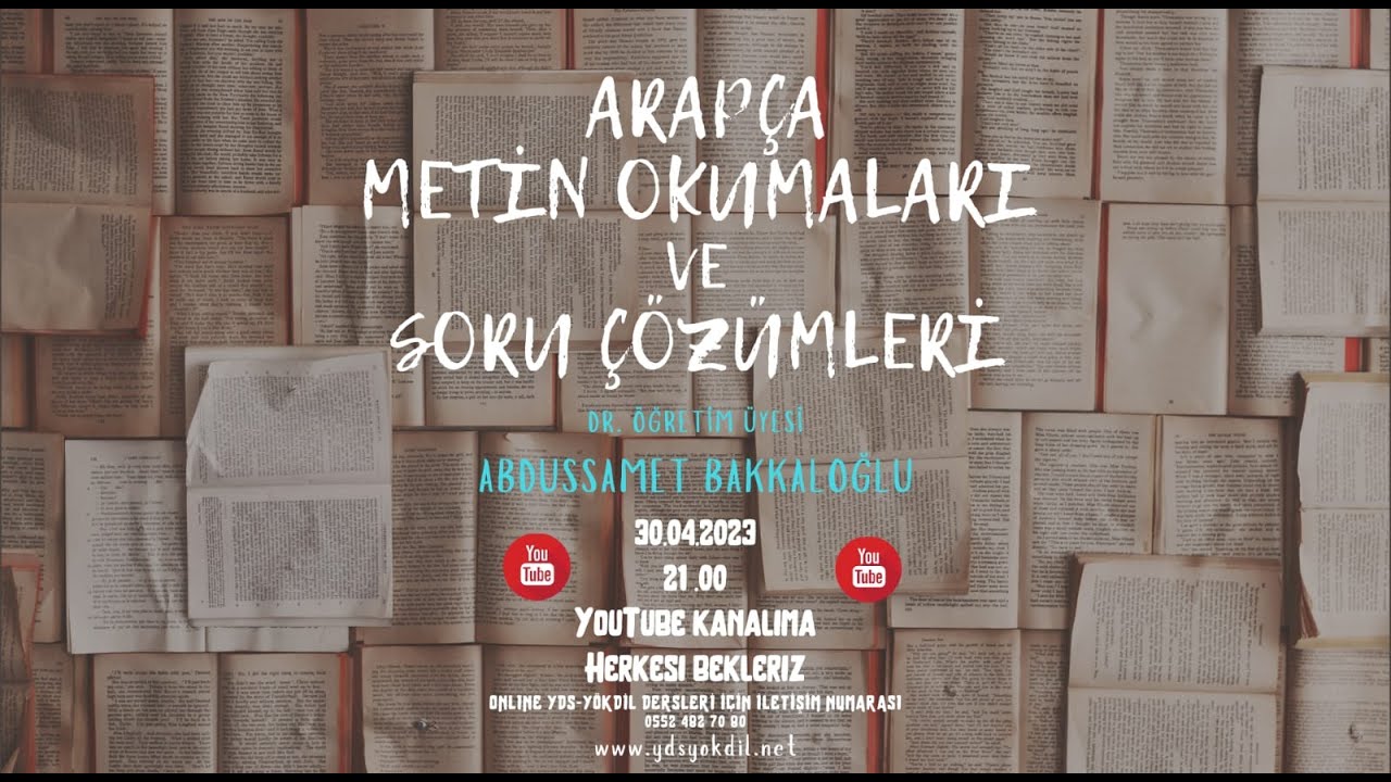 Arapça Metin Okumaları ve Soru Çözümleri (Metin 6)