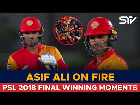 🇵🇰 Asif Ali Power Hitting! | PSL 2018 Final | Islamabad United vs Peshawar Zalmi | M1F1T