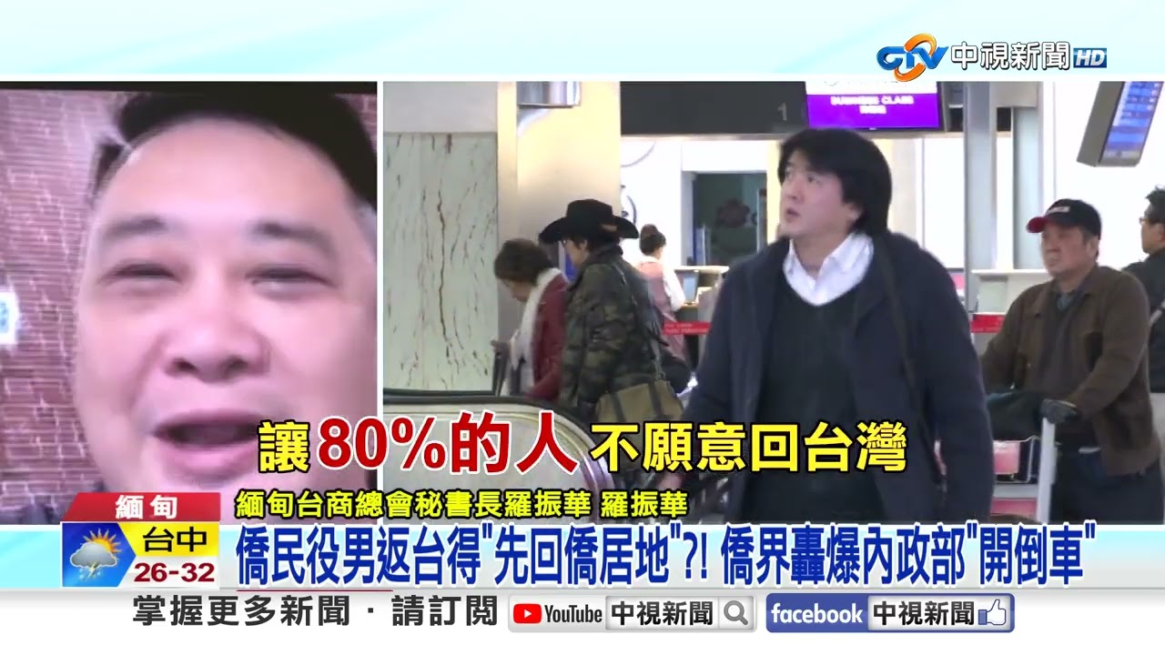 僑民役男返台得