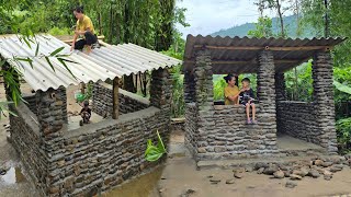 Xiao Ying's Kitchen Construction Journey: Completing the Frame and Roofing the Kitchen