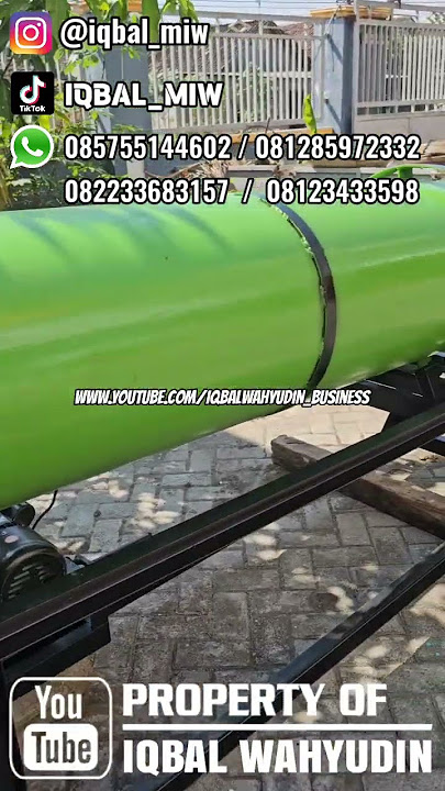Mesin Rotary Dryer Pengering Pelet Ikan - Mesin Oven Pengering Putar Buat Pakan Ternak Pupuk Kompos