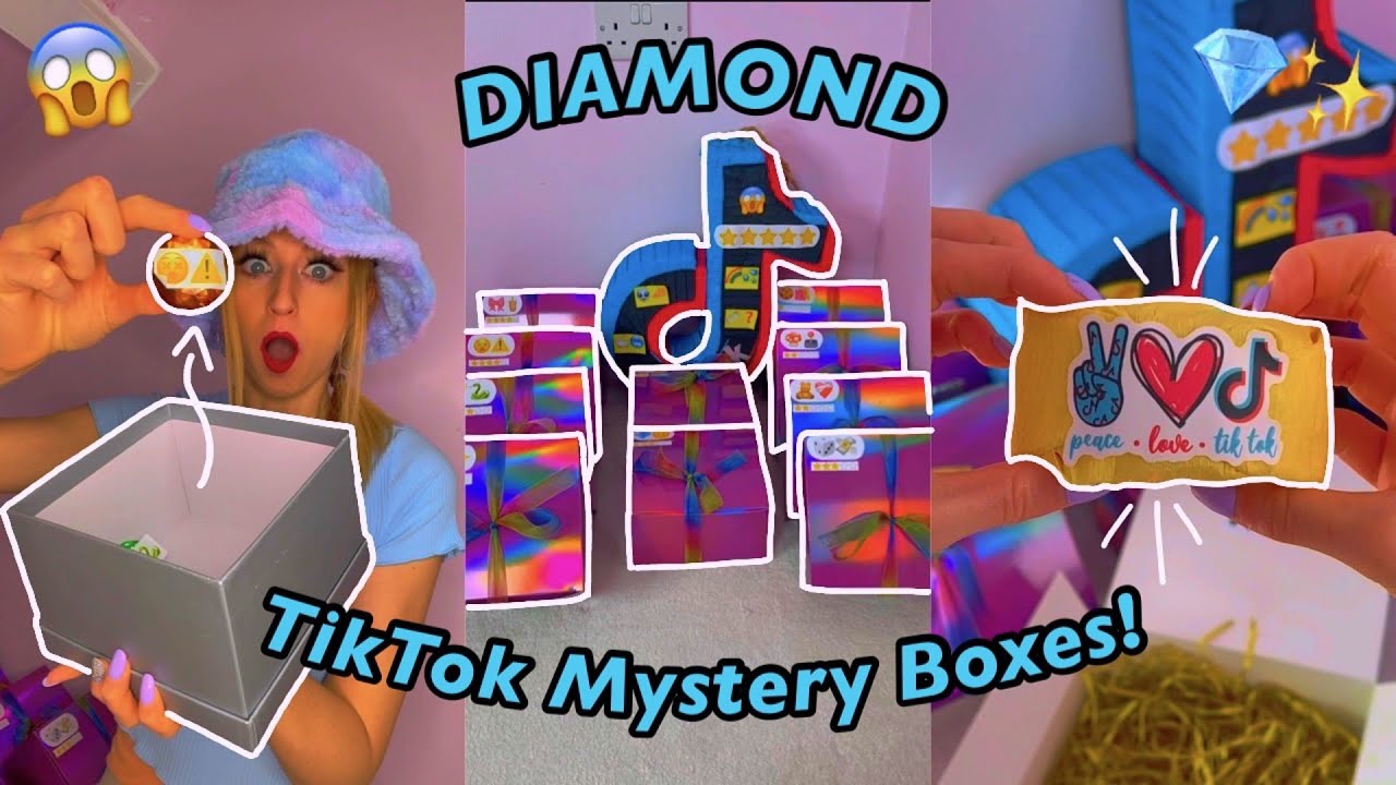 [ASMR] OPENING 16 *DIAMOND* TIKTOK MYSTERY BOXES!!😱💎 *RAREST FINDS YET!*🫢 Full TikTok Compilation♡