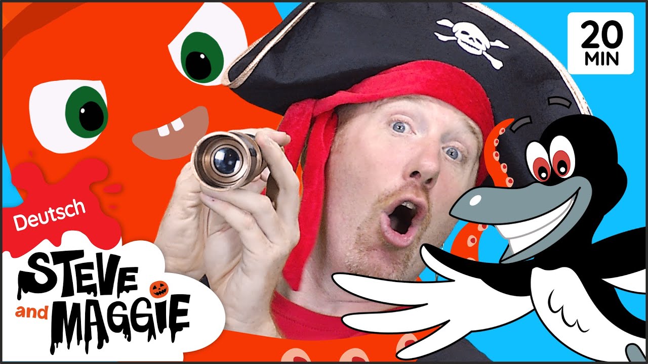 Gruseliges Halloween Piraten Song und Geschichte für Kids + MEHR von Steve and Maggie Deutsch