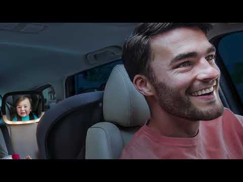 Brica By Munchkin Night Light Baby In Sight Pivot Car Mirror Crash Tested And Shatter Resistant 