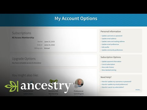 How To Update Your Password Or Username | Ancestry Academy | Ancestry