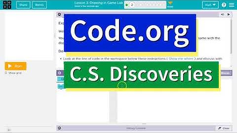 Code.org Lesson 3.1 Drawing in Game Lab | Tutorial with Answers | Unit 3 CS Discoveries