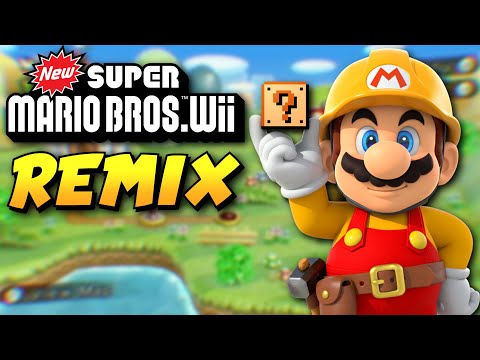 New Super Mario Bros. Wii REMADE in Super Mario Maker