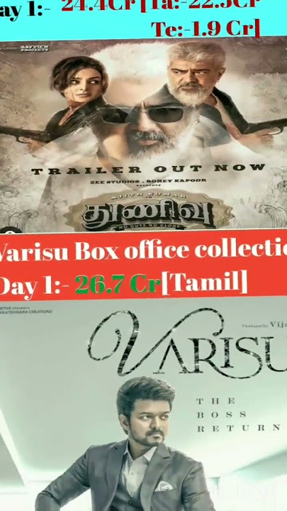varisu vs Thunivu | box office collection | Vijay | ajit | rashmika mandana | info spreader