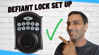 Defiant Keypad Lock Set Up! How to Set Up a KeyPad lock? Defiant KeyPad Codes Set Up.
