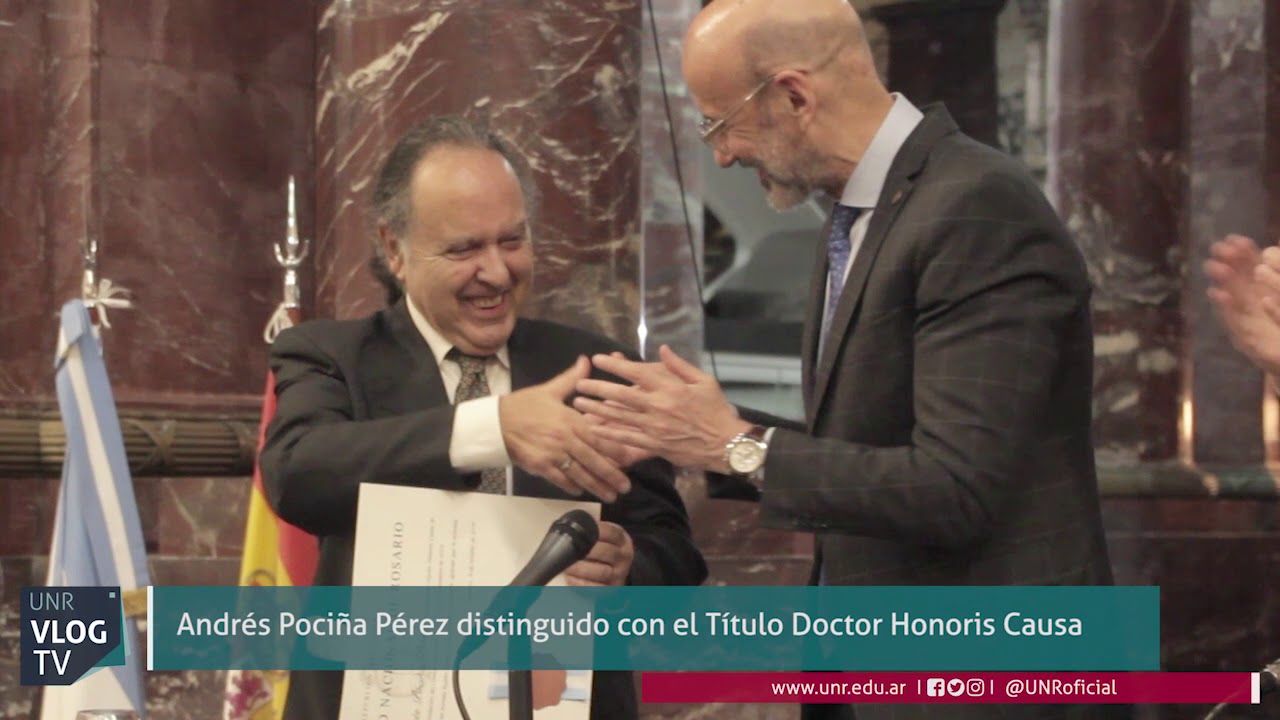 Andrés Pociña Pérez distinguido con el título de Doctor Honoris Causa