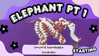 How To Make The Elephant For Lanyard Boondoggle Scoubidou Tutorial Pt. 1