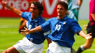 Baggio does it again! Hattrick of Assists | vs Scotland | 1993 World Cup Qualifiers | All Touches