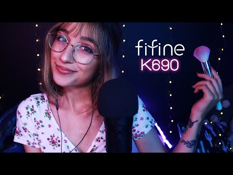 ASMR Microphone Test! Assorted Triggers & Whispering | FIFINE K690