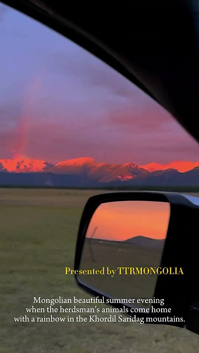 Sunset at Khordil Saridag Khuvsgul Province in Mongolia 💚