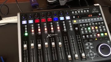 Behringer x-touch connected to x32 rack wirelessly