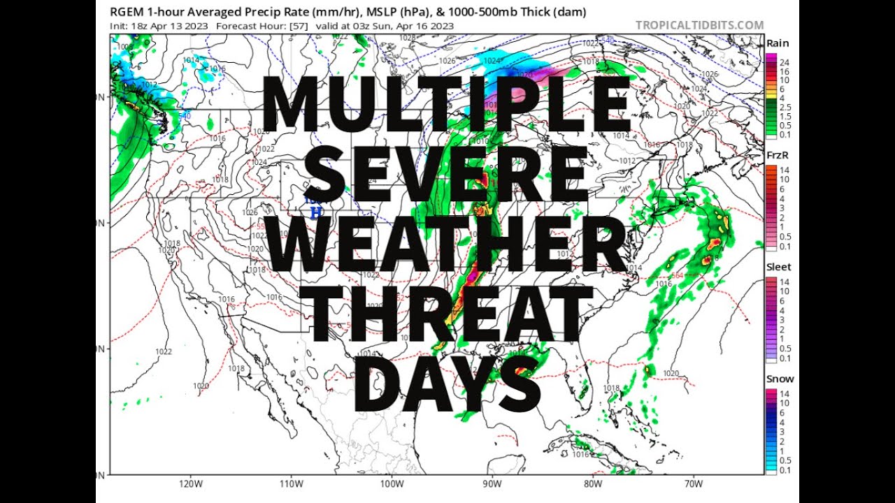 Thursday's Weather Outlook Multiple Days Of Severe Storms Expected ...