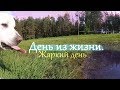 День в деревне. Как мы снимали мотоциклетную люльку с чердака.