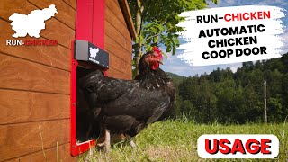 RUN-CHICKEN automatic coop door (How to use?)