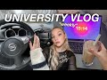 Vivre seule  university weekly vlog  cours caf  shopping