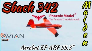 Sbach 342 Aerobat Maiden Flight | .46-.55 GP/EP ARF | Spektrum Avian Powered | 55.3" Wingspan