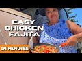 VAN LIFE: HOW TO MAKE EASY CHICKEN FAJITAS!!