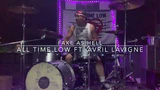 Justin Pancubila  - Fake As Hell - @ALLtimeLOW  ft. @AvrilLavigne  (Drum Cover)