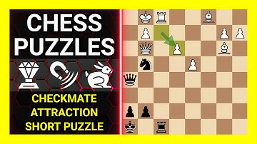 Chess Puzzles to Practice. Themes: Checkmate, Attraction, Short puzzle. Learn Chess