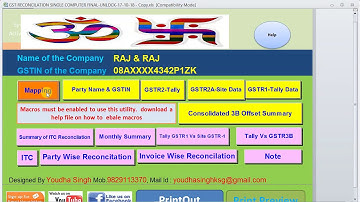 WITHMAPING GSTR 2A RECONCILIATION WITH EXCEL IN 1 MINUTES VERY EASY, HOW TO RECONCILE PURCHASE WITH