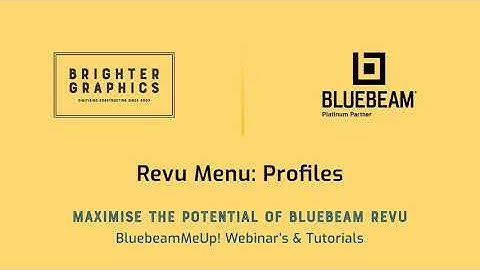 Profiles in Revu: Everything you need to know - Brighter Graphics