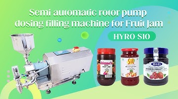 Smart Filling Machine for Fruit Jam Semi-automatic Rotor Pump Dosing HYRO-S10 | HengYuan in China
