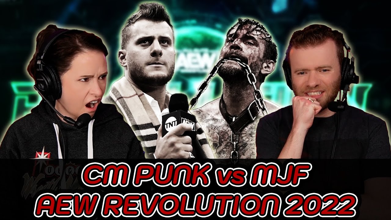 My Wife Watches the Dog Collar Match Between CM Punk & MJF for the First Time (AEW Revolution 2022)