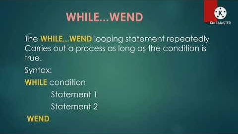 FEI|8TH|U3|Computer|CH8-VI|Looping Statements in Qbasic