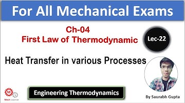 Heat Transfer in Various Process || Engineering Thermodynamics-22 || For GATE/IES