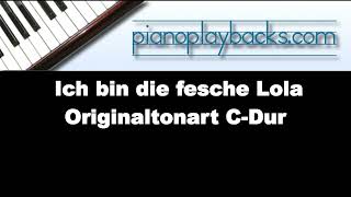 Ich bin die fesche Lola (Friedrich Hollaender Cover) Playback Instrumental Demo Originaltonart C-Dur