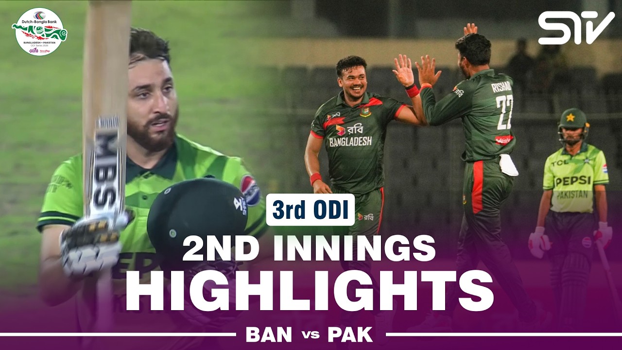 2nd Innings Highlights | Bangladesh vs Pakistan | Match 03 | ODI Series 2026 | M9F1J