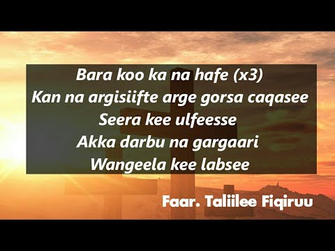 Bara Koo Kan Na Hafe Faar Taliilee Fiqiruu Lyrics