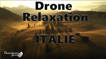 Musique relaxante et Calme. Drone Italie vue du ciel.  Relaxation  music therapy