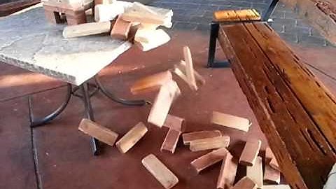 Jenga Fail in Slow Motion