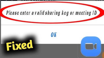 Zoom Error Meeting ID is Not Valid Problem Solved