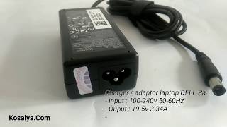 Adaptor / charger laptop Dell 19.5v - 3.34a Pin Central