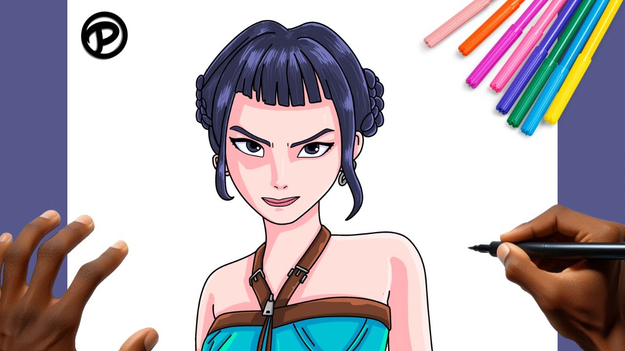 Como desenhar a Zoey de Guerreiras do Kpop Passo a passo - YouTube