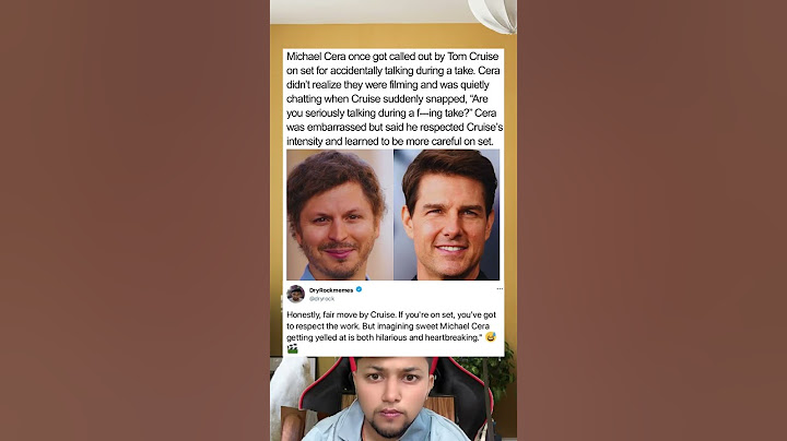 Michael Cera once got called out by Tom Cruise on set for accidentally talking during a take