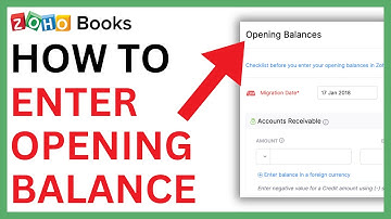 How to Enter Opening Balance in Zoho Books [QUICK GUIDE]